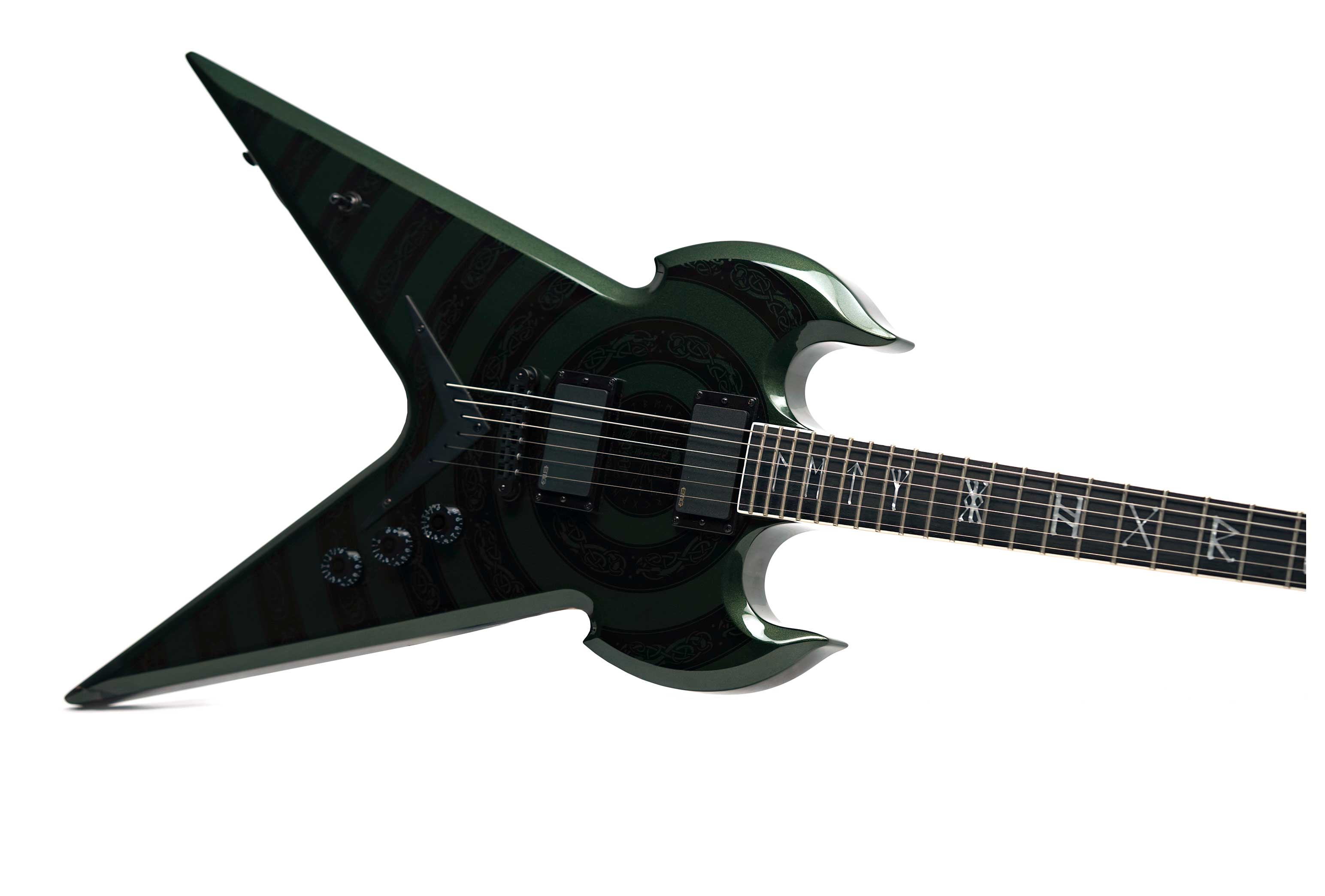 Wylde Audio Warhammer NT Norse Dragon Bullseye Metallic Green (Ex-Demo) #WA24050081
