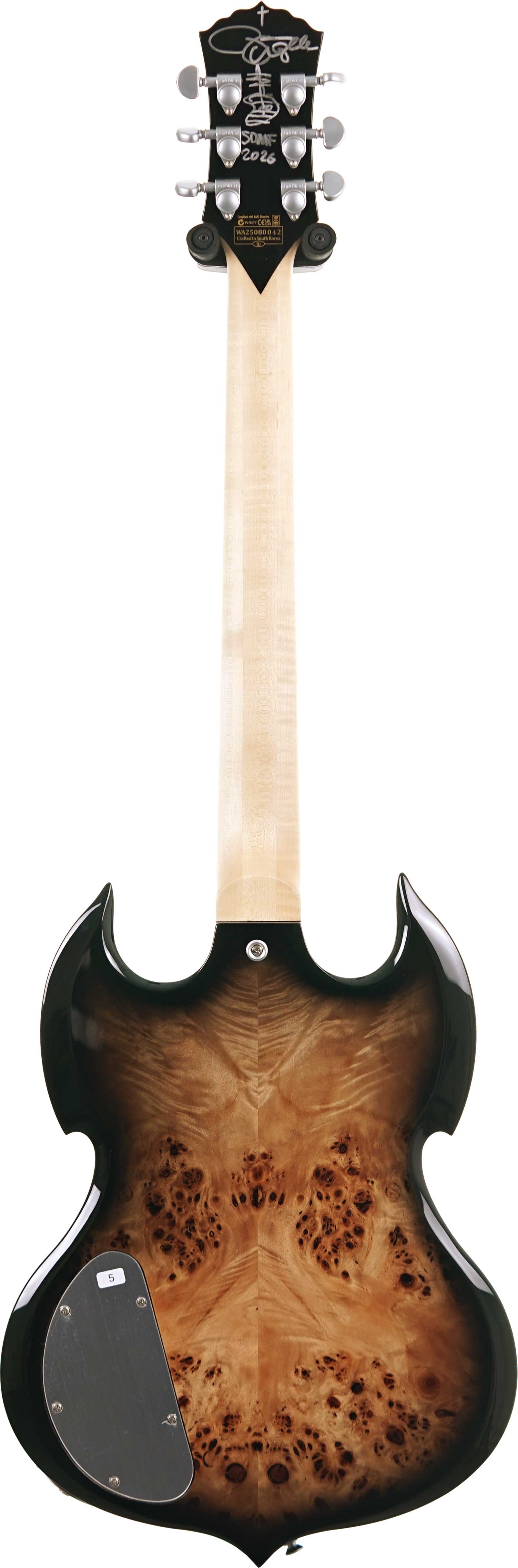 Wylde Audio Barbarian Ironworks Black Burst Signed by Zakk Wylde #WA25080042