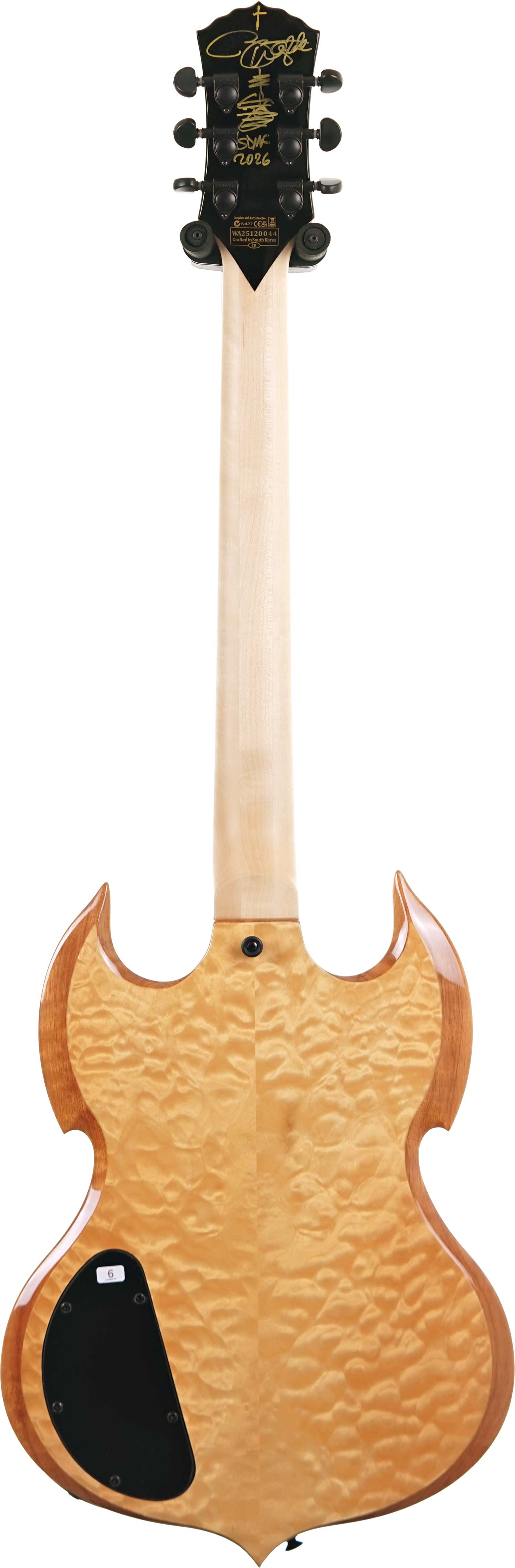 Wylde Audio Barbarian Norse Dragon Bullseye Rawtop Signed by Zakk Wylde #WA25120044