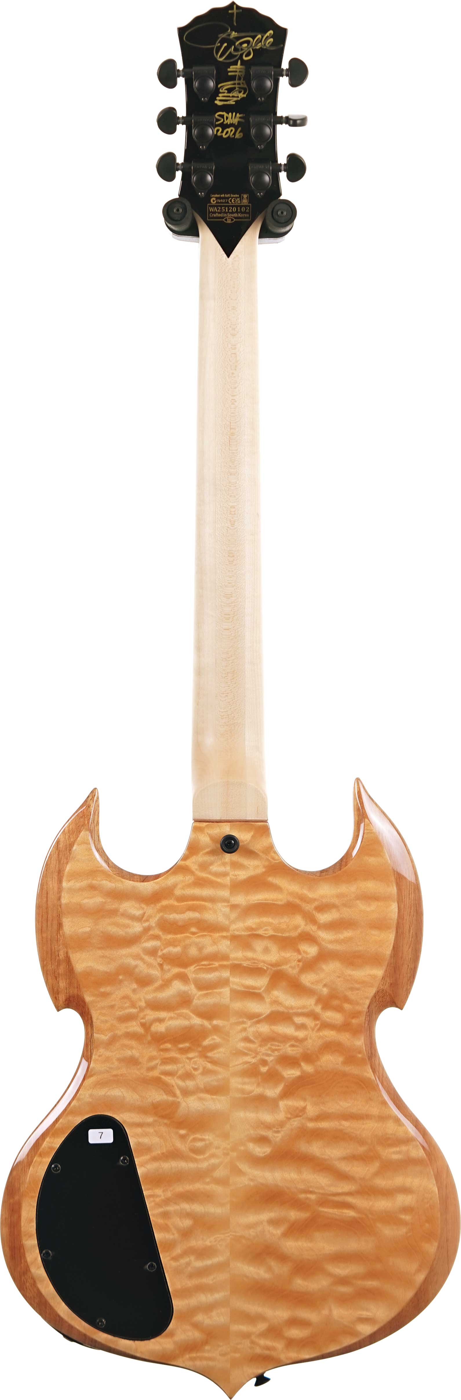 Wylde Audio Barbarian Norse Dragon Bullseye Rawtop Signed by Zakk Wylde #WA25120102
