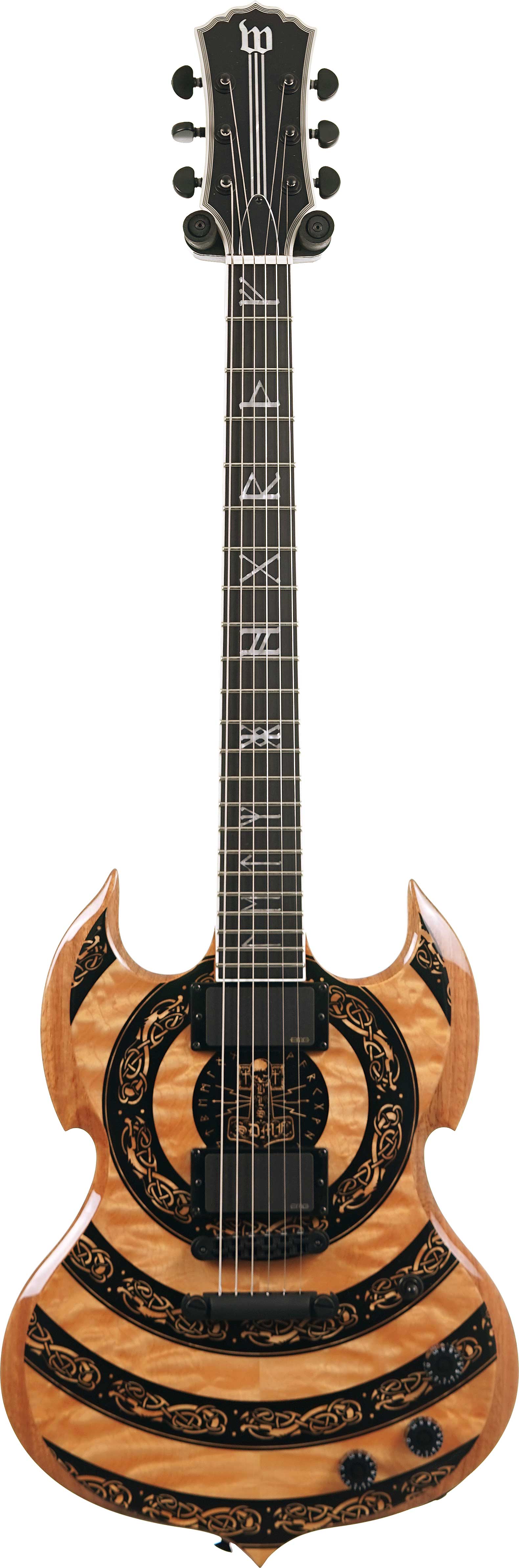 Wylde Audio Barbarian Norse Dragon Bullseye Rawtop Signed by Zakk Wylde #WA25120102