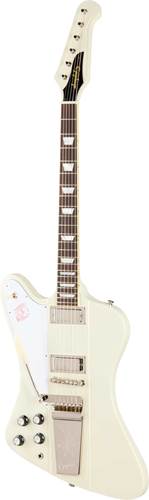 Epiphone Inspired by Gibson Custom 1963 Firebird V Maestro Vibrola Reissue Polaris White Left Handed Epiphone Inspired by Gibson Custom 1963 Firebird V Maestro Vibrola Reissue Polaris White Left Handed