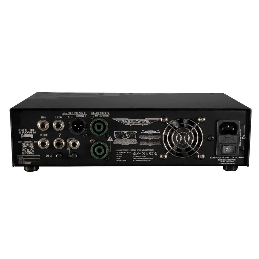 Ashdown RB-800 Rex Brown Pantera Signature Solid State Bass Amp Head