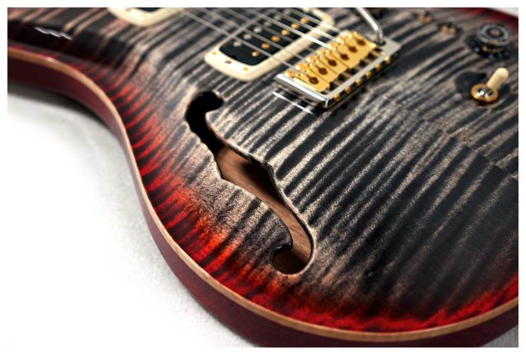 PRS Limited Edition 40th Anniversary Custom 24-08 Semi-Hollow Charcoal Cherry Burst #0399230 PRS Limited Edition 40th Anniversary Custom 24-08 Semi-Hollow Charcoal Cherry Burst #0399230