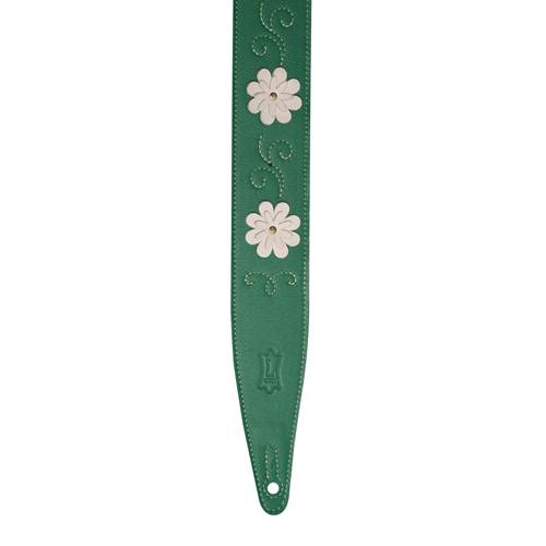 Levy's In Bloom Series Leather with Flower Appliques Daisy Chain Green Levy's In Bloom Series Leather with Flower Appliques Daisy Chain Green