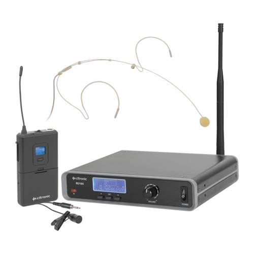 Citronic Tuneable Dual UHF Beltpack Microphone System Citronic Tuneable Dual UHF Beltpack Microphone System