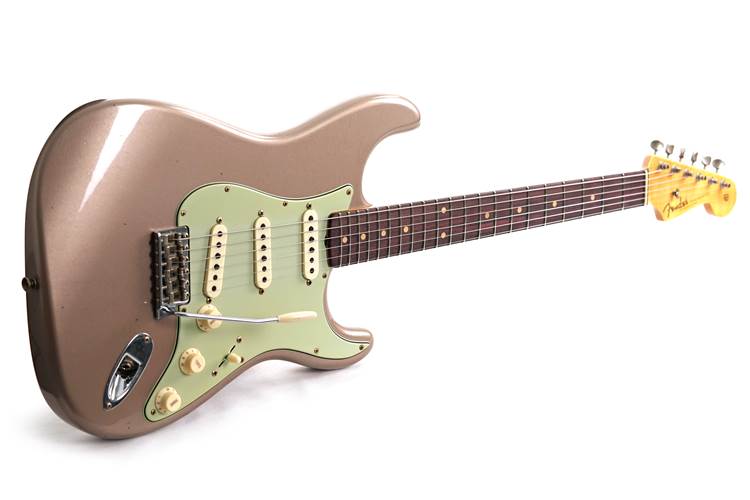 Fender Custom Shop 1959 Stratocaster Journeyman Relic Shoreline Gold Rosewood Fingerboard #CZ587032 Fender Custom Shop 1959 Stratocaster Journeyman Relic Shoreline Gold Rosewood Fingerboard #CZ587032