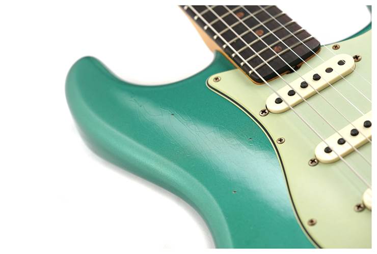 Fender Custom Shop 1959 Stratocaster Journeyman Relic Sherwood Green Metallic Rosewood Fingerboard #CZ586978 Fender Custom Shop 1959 Stratocaster Journeyman Relic Sherwood Green Metallic Rosewood Fingerboard #CZ586978