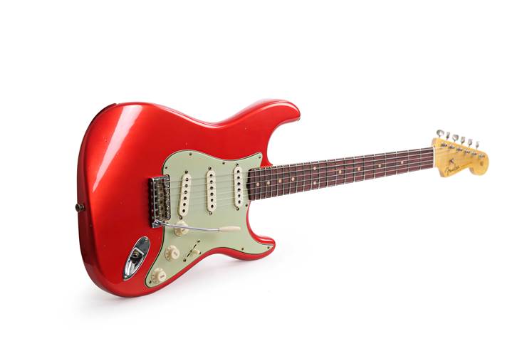 Fender Custom Shop 1959 Stratocaster Journeyman Relic Melon Candy Rosewood Fingerboard #CZ586968 Fender Custom Shop 1959 Stratocaster Journeyman Relic Melon Candy Rosewood Fingerboard #CZ586968