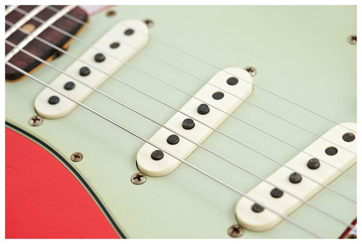Fender Custom Shop 1959 Stratocaster Journeyman Relic Melon Candy Rosewood Fingerboard #CZ586968 Fender Custom Shop 1959 Stratocaster Journeyman Relic Melon Candy Rosewood Fingerboard #CZ586968