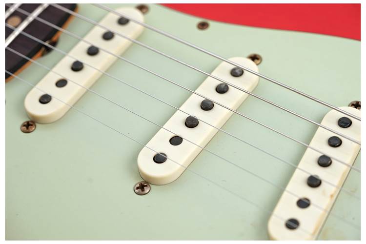 Fender Custom Shop 1959 Stratocaster Journeyman Relic Melon Candy Left Handed #CZ587464 Fender Custom Shop 1959 Stratocaster Journeyman Relic Melon Candy Left Handed #CZ587464