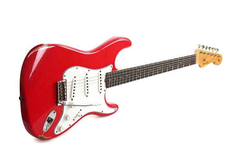 Fender Custom Shop Mid '60s Stratocaster Relic Hot Rod Red #R1436196000001 Fender Custom Shop Mid '60s Stratocaster Relic Hot Rod Red #R1436196000001