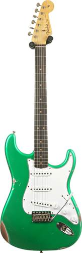 Fender Custom Shop Mid 60's Stratocaster Relic Faded Candy Green #R144410 Fender Custom Shop Mid 60's Stratocaster Relic Faded Candy Green #R144410