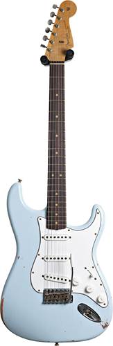Fender Custom Shop Mid 60's Collection Stratocaster Relic Faded Sonic Blue #R144973 Fender Custom Shop Mid 60's Collection Stratocaster Relic Faded Sonic Blue #R144973