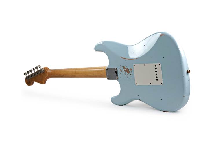 Fender Custom Shop Mid 60's Collection Stratocaster Relic Faded Sonic Blue #R144973 Fender Custom Shop Mid 60's Collection Stratocaster Relic Faded Sonic Blue #R144973