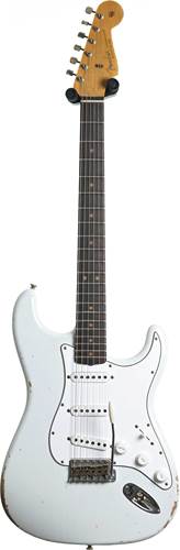 Fender Custom Shop Mid 60's Stratocaster Relic Faded Olympic White #R143641 Fender Custom Shop Mid 60's Stratocaster Relic Faded Olympic White #R143641