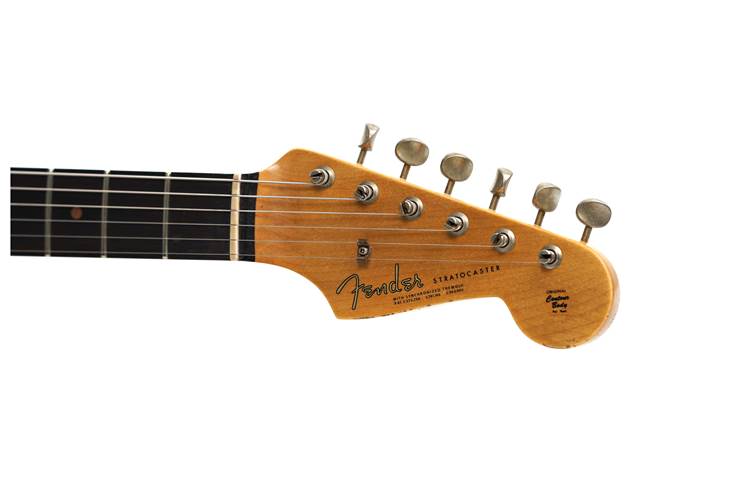 Fender Custom Shop Mid 60's Stratocaster Relic Faded Olympic White #R143641 Fender Custom Shop Mid 60's Stratocaster Relic Faded Olympic White #R143641