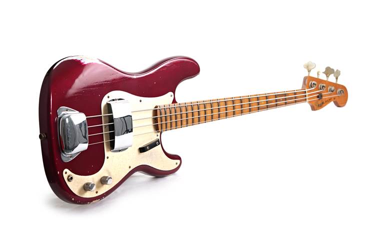 Fender Custom Shop Precision Jazz Bass Relic Midnight Wine #R144989 Fender Custom Shop Precision Jazz Bass Relic Midnight Wine #R144989