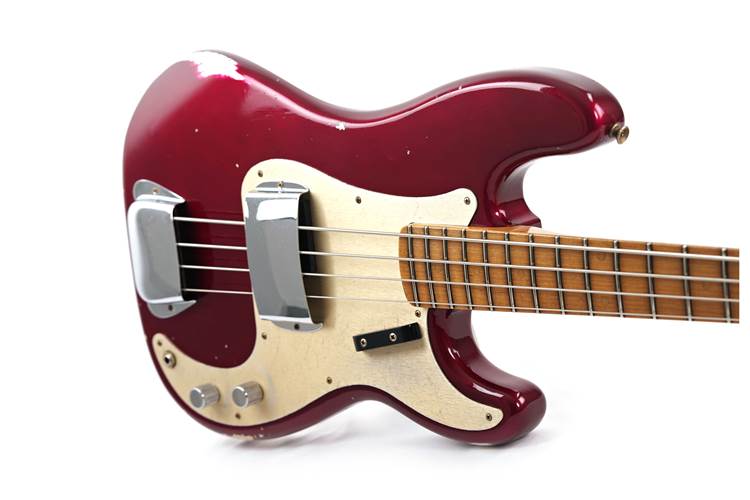 Fender Custom Shop Precision Jazz Bass Relic Midnight Wine #R144989 Fender Custom Shop Precision Jazz Bass Relic Midnight Wine #R144989