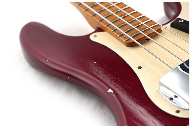 Fender Custom Shop Precision Jazz Bass Relic Midnight Wine #R144989 Fender Custom Shop Precision Jazz Bass Relic Midnight Wine #R144989