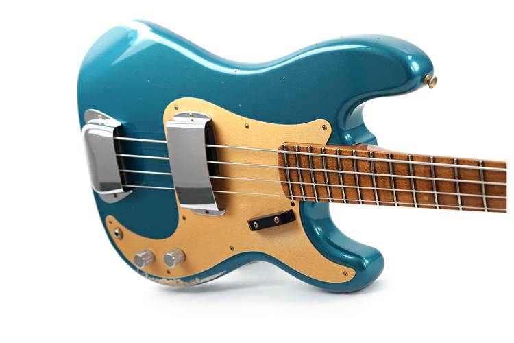 Fender Custom Shop Precision Jazz Bass Relic Ocean Turquoise #R143624 Fender Custom Shop Precision Jazz Bass Relic Ocean Turquoise #R143624