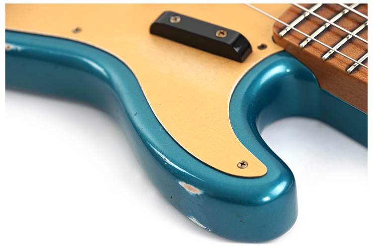 Fender Custom Shop Precision Jazz Bass Relic Ocean Turquoise #R143624 Fender Custom Shop Precision Jazz Bass Relic Ocean Turquoise #R143624