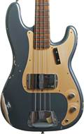 Fender Custom Shop Precision Jazz Bass Relic Charcoal Frost Metallic #R143504
