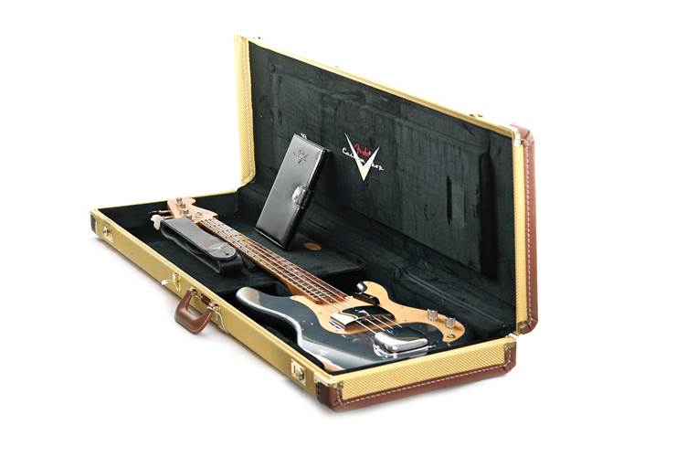 Fender Custom Shop Precision Jazz Bass Relic Chorcoal Frost Metallic #R143504 Fender Custom Shop Precision Jazz Bass Relic Chorcoal Frost Metallic #R143504