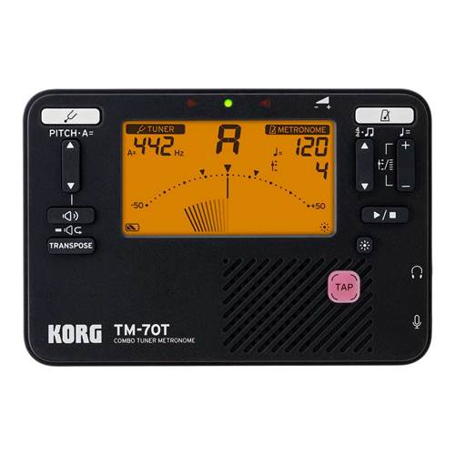 Korg TM-70 Tuner & Metronome Black Korg TM-70 Tuner & Metronome Black