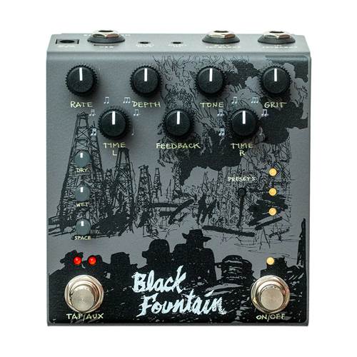 Old Blood Noise Endeavors Black Fountain Stereo Delay Pedal Slate Old Blood Noise Endeavors Black Fountain Stereo Delay Pedal Slate