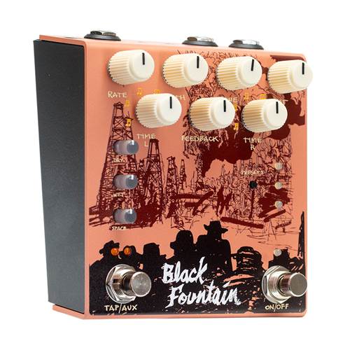 Old Blood Noise Endeavors Black Fountain Stereo Delay Pedal Terracotta Old Blood Noise Endeavors Black Fountain Stereo Delay Pedal Terracotta