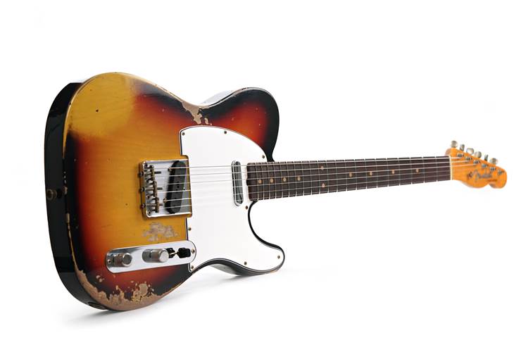 Fender Custom Shop 1961 Telecaster Heavy Relic Faded Aged Bleached 3 Colour Sunburst #CZ587372 Fender Custom Shop 1961 Telecaster Heavy Relic Faded Aged Bleached 3 Colour Sunburst #CZ587372