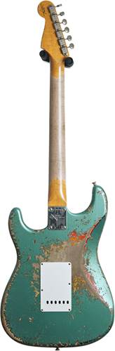 Fender Custom Shop 1965 Stratocaster Super Heavy Relic Super Faded Aged Sherwood Green Metallic over 3-Color Sunburst #CZ586962 Fender Custom Shop 1965 Stratocaster Super Heavy Relic Super Faded Aged Sherwood Green Metallic over 3-Color Sunburst #CZ586962