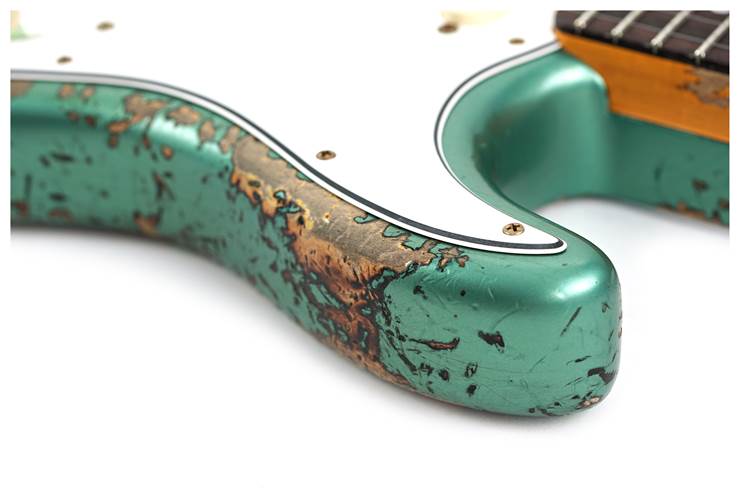 Fender Custom Shop 1965 Stratocaster Super Heavy Relic Super Faded Aged Sherwood Green Metallic over 3-Color Sunburst #CZ586962 Fender Custom Shop 1965 Stratocaster Super Heavy Relic Super Faded Aged Sherwood Green Metallic over 3-Color Sunburst #CZ586962