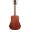 Martin DJR-10E Dreadnought Junior Short Scale Acoustic Bass Burst Left Handed  Back View