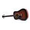 Martin DJR-10E Dreadnought Junior Short Scale Acoustic Bass Burst Left Handed  Front View