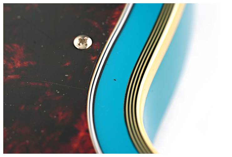 D'Angelico Deluxe Brandon Niederauer Atlantic Sonic Blue (Ex-Demo) #W2204289 D'Angelico Deluxe Brandon Niederauer Atlantic Sonic Blue (Ex-Demo) #W2204289