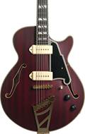 D'Angelico Deluxe SS Baritone Satin Trans Wine (Ex-Demo) #W2200011
