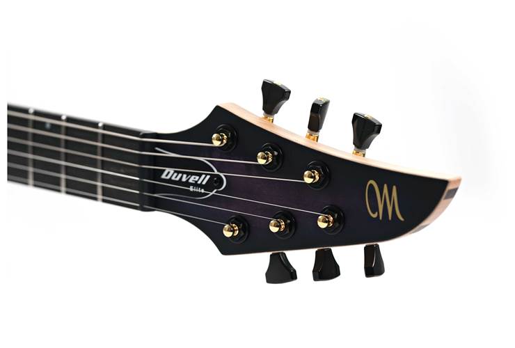 Mayones Duvell Elite 6 4A Curly Poplar Trans Dirty Purple Blue Burst #DF2411881 Mayones Duvell Elite 6 4A Curly Poplar Trans Dirty Purple Blue Burst #DF2411881