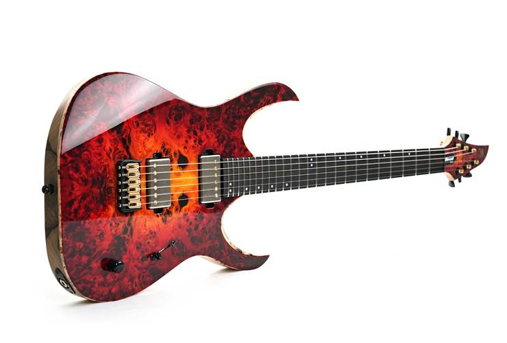 Mayones Duvell Elite 6 Eye Poplar 4A Lava Burst #DF2409867 Mayones Duvell Elite 6 Eye Poplar 4A Lava Burst #DF2409867