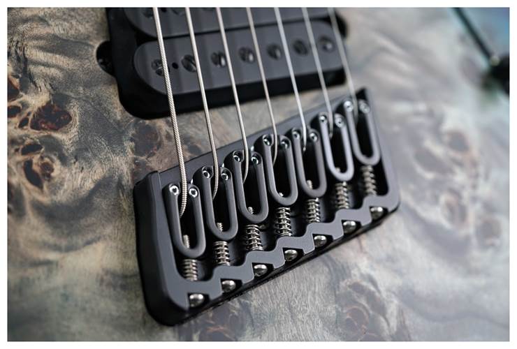 Mayones Duvell Elite VF 7 Eye Poplar 3A Trans Grey Blue Burst #DF2408819 Mayones Duvell Elite VF 7 Eye Poplar 3A Trans Grey Blue Burst #DF2408819
