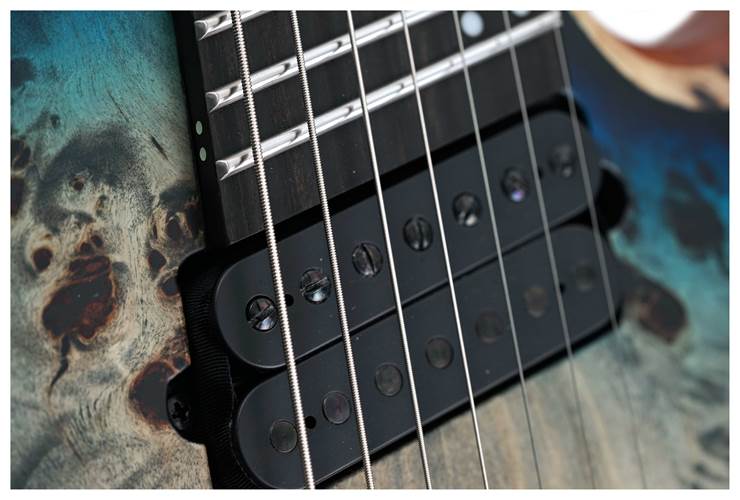 Mayones Duvell Elite VF 7 Eye Poplar 3A Trans Grey Blue Burst #DF2408819 Mayones Duvell Elite VF 7 Eye Poplar 3A Trans Grey Blue Burst #DF2408819