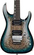 ESP Original Series Horizon Custom Floyd Rose Burl Maple Reptile Blue Burst