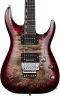 ESP Original Series Horizon Custom Floyd Rose Burl Maple Reptile Red Burst