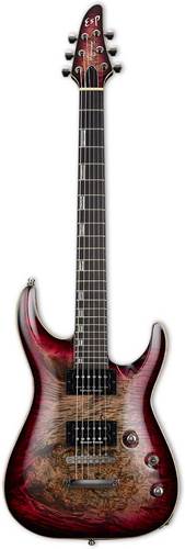 ESP Original Series Horizon Custom Neck Through Burl Maple Reptile Red Burst ESP Original Series Horizon Custom Neck Through Burl Maple Reptile Red Burst