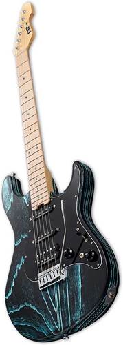 ESP Original Series Snapper-AS/M Driftwood Black with Blue Filler ESP Original Series Snapper-AS/M Driftwood Black with Blue Filler