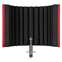 SE Electronics RF-X R/B Portable Isolation Filter X Red Shell/Black Foam Front View