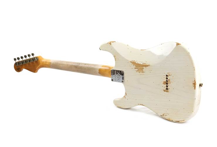Fender Custom Shop Limited Edition Red Hot Hardtail Stratocaster Heavy Relic Aged White Blonde #CZ579291 Fender Custom Shop Limited Edition Red Hot Hardtail Stratocaster Heavy Relic Aged White Blonde #CZ579291