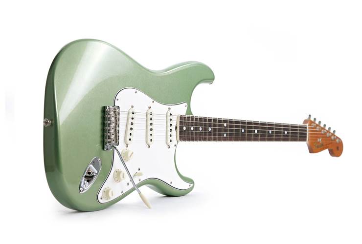 Fender Custom Shop Limited Edition Roasted 1965 Stratocaster Lush Closet Classic Aged Sage Green Metallic #CZ579161 Fender Custom Shop Limited Edition Roasted 1965 Stratocaster Lush Closet Classic Aged Sage Green Metallic #CZ579161
