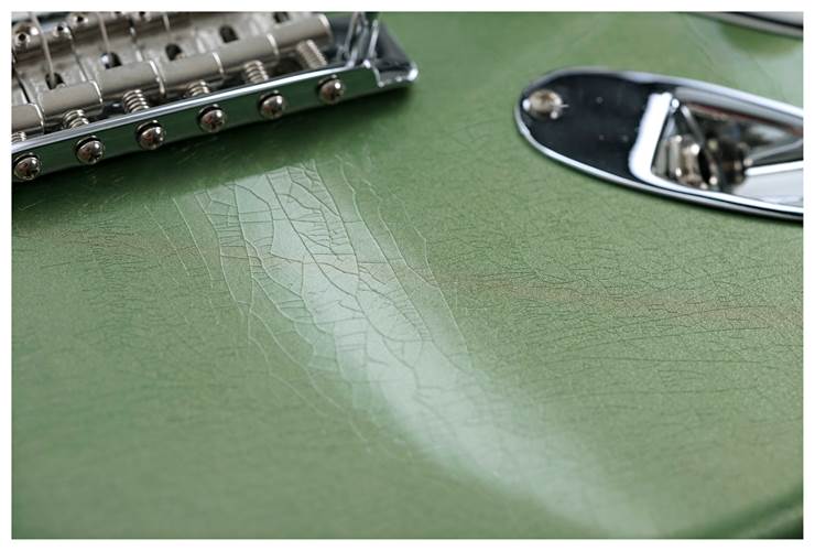 Fender Custom Shop Limited Edition Roasted 1965 Stratocaster Lush Closet Classic Aged Sage Green Metallic #CZ579161 Fender Custom Shop Limited Edition Roasted 1965 Stratocaster Lush Closet Classic Aged Sage Green Metallic #CZ579161